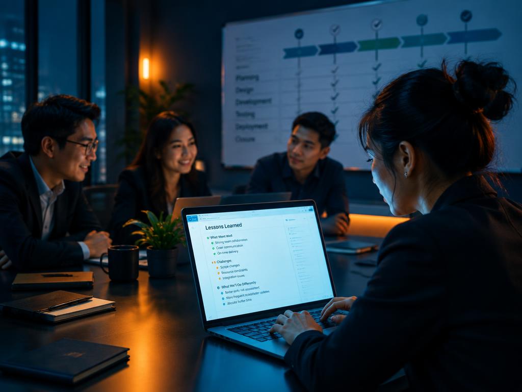 Minh họa bài học và kinh nghiệm được lưu lại sau mỗi dự án