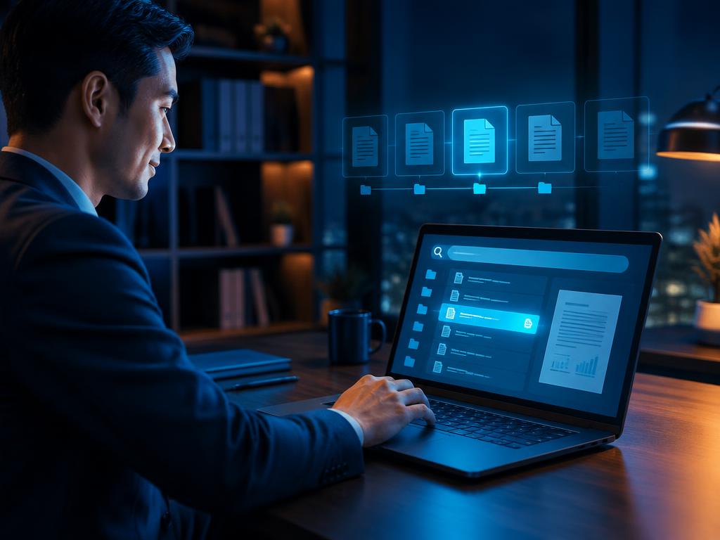 Nhà quản lý tìm lại tài liệu nhanh trên máy tính